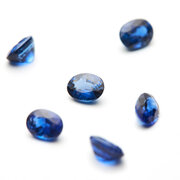 Blå Safir, oval fasett, 4,20 x 3,20 mm