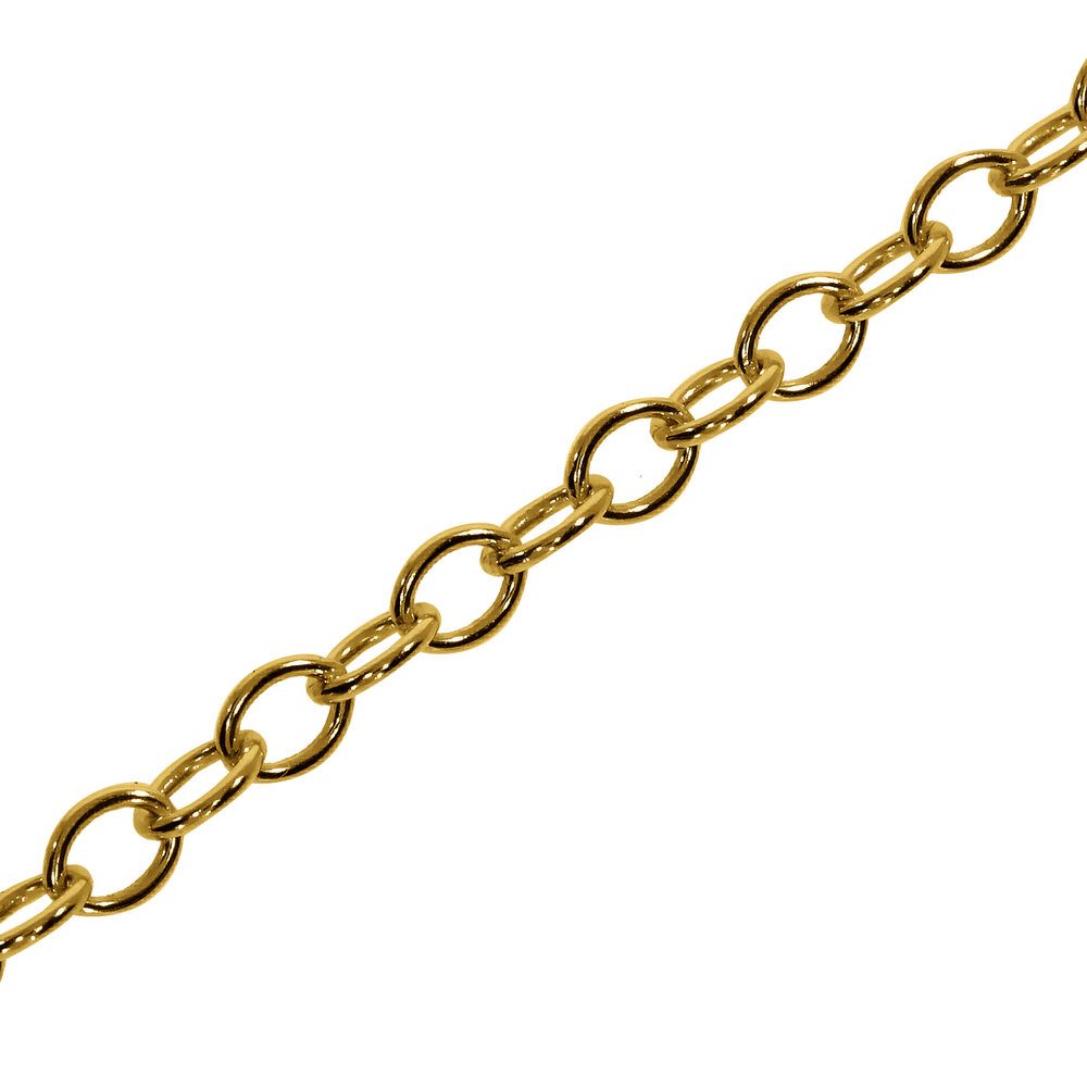 Trace round open 585/- yellow gold 