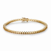Tennis bracelet 750/- yellow gold