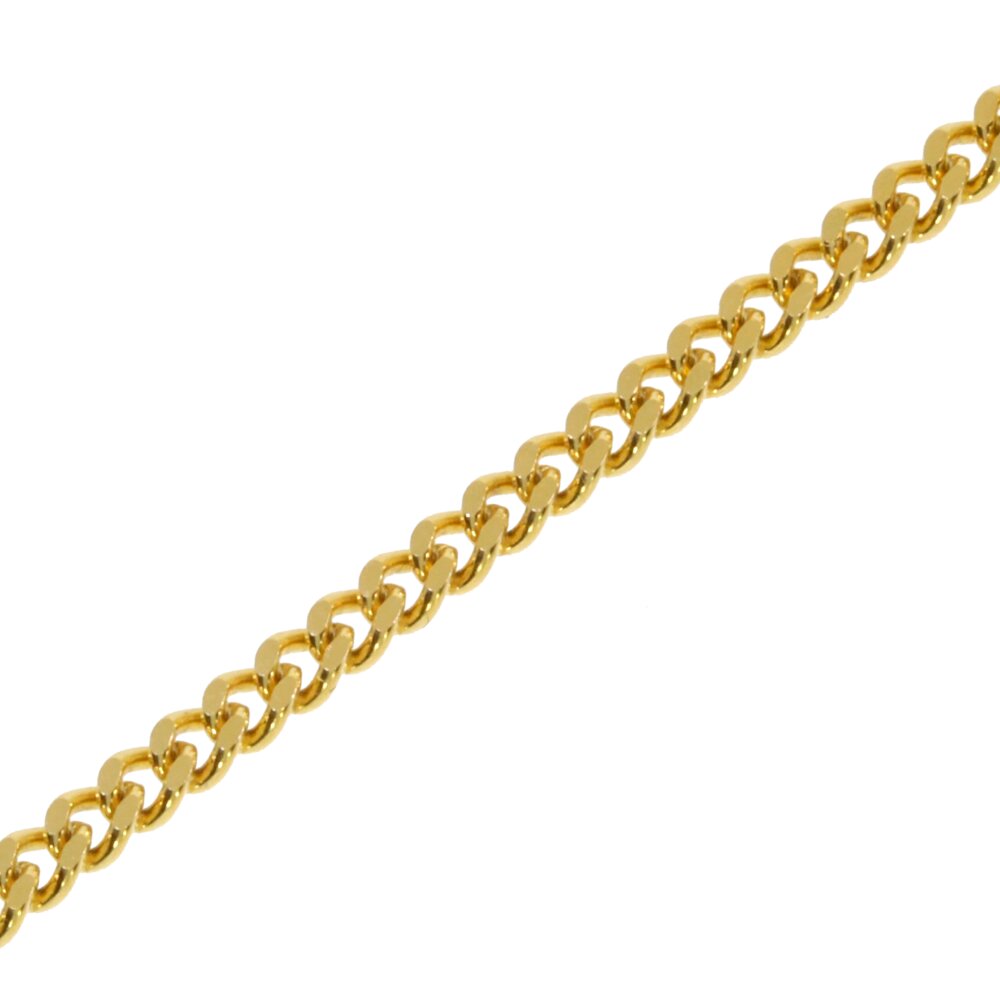 Curb round 585/- yellow gold 