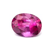 Ruby, oval diamond cut, 5.10 x 4.00 mm
