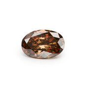 Oval Brown naturfärg +/- 0,50 ct