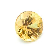 Gul safir, rund fasett, 4,50 mm
