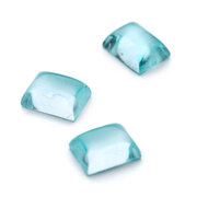 Aquamarine, rectangular cabochon