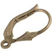 Brisure med blad 585/- 