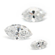 Navette Top Wesselton/VVS 0,32 ct