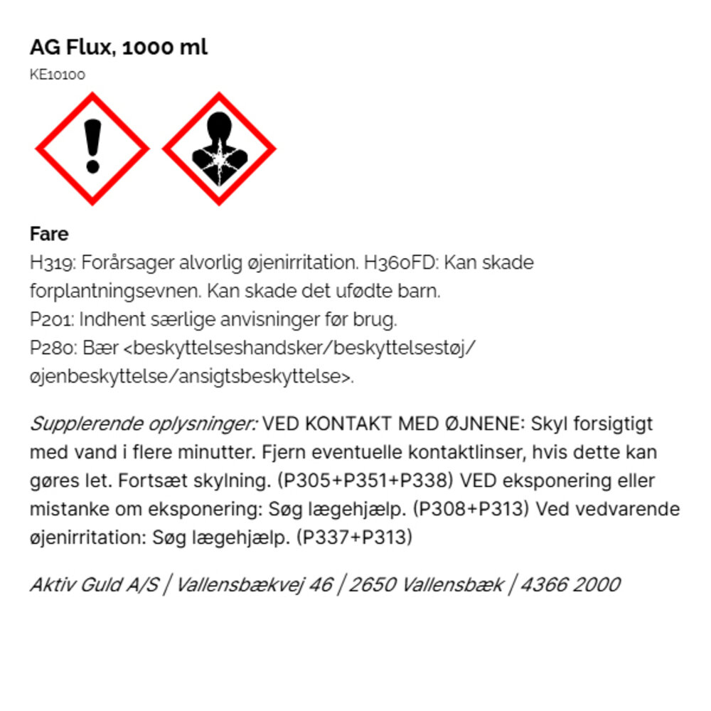 AG flux, flydende, 1 liter 