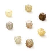 Cubic rough diamond, 3 x 3 mm