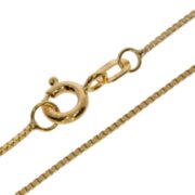 Necklace venetian box diamond cut 925/- gold-plated