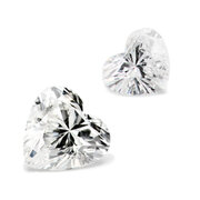 Heart Top Wesselton/VVS (several sizes)
