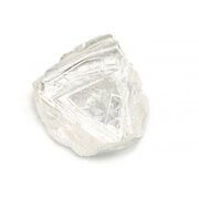Rough diamond, white triangle 0.98 ct