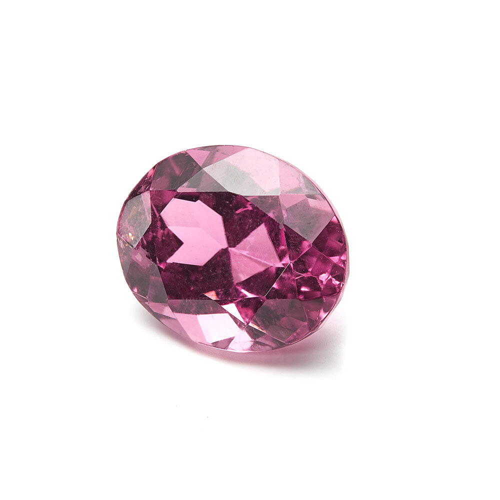 Tourmaline, pink, oval facet, 10.00 x 8.00 mm 