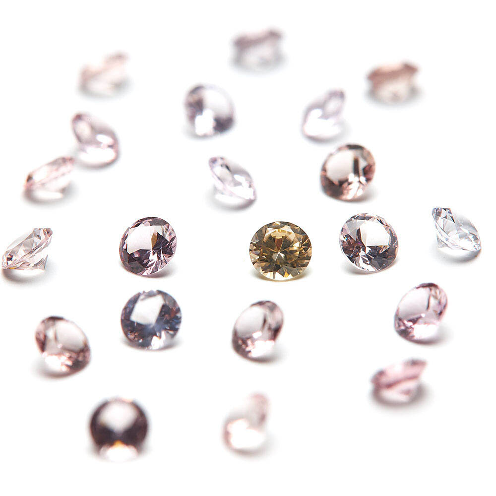 Spinel, round diamond cut, 2.50 mm 
