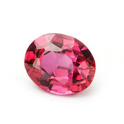Ruby, oval diamond cut, 5.50 x 3.80 mm