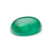 Smaragd, oval cabochon, 10,20 x 7,70 mm