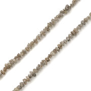 Grey rough diamond necklace, 20,20 ct 