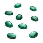 Malakit, oval cabochon, 14,00 x 10,00 mm