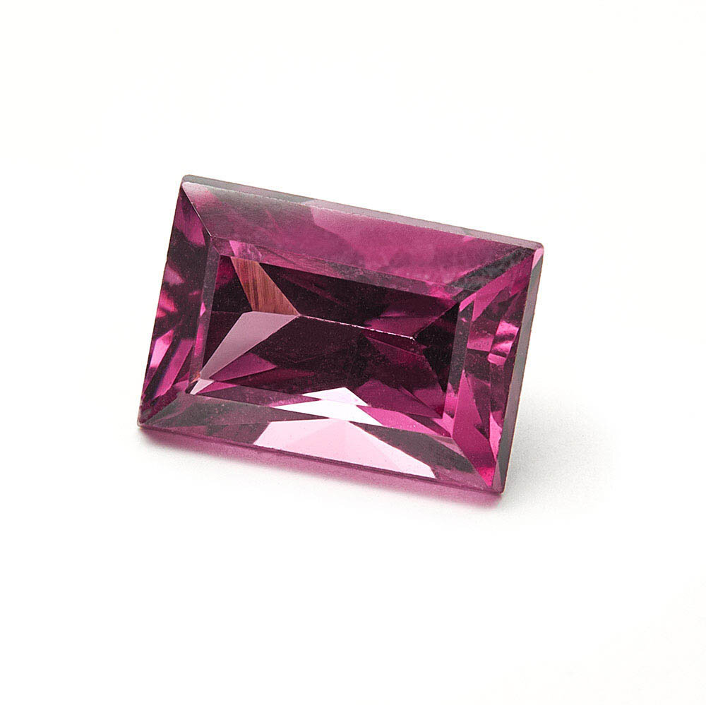Rhodolit garnet, baguette, 6.00 x 4.00 mm 