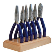 Plier set with stand, 6 pcs