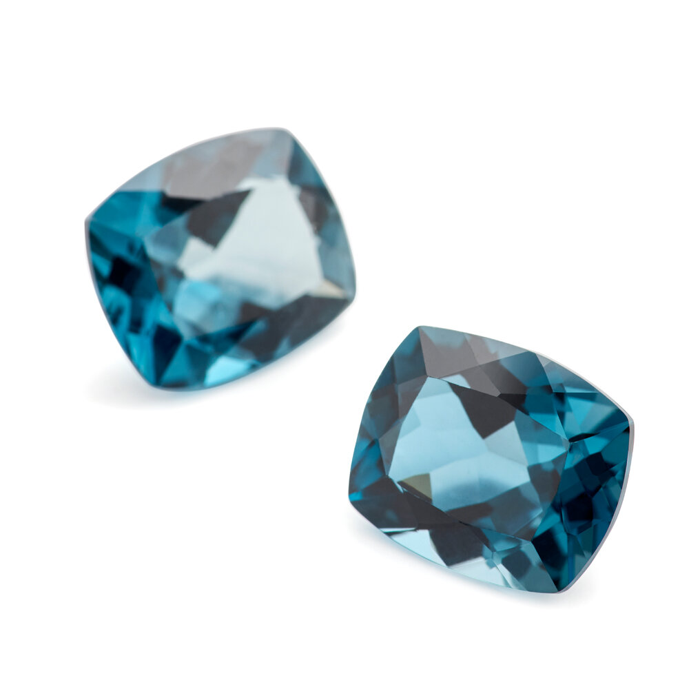 Topaz, London, cushion, 11.00 x 9.00 mm 