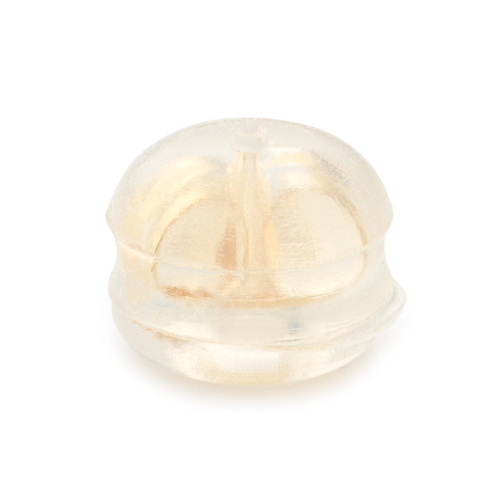 Ear nut, silicone 750/- yellow gold 