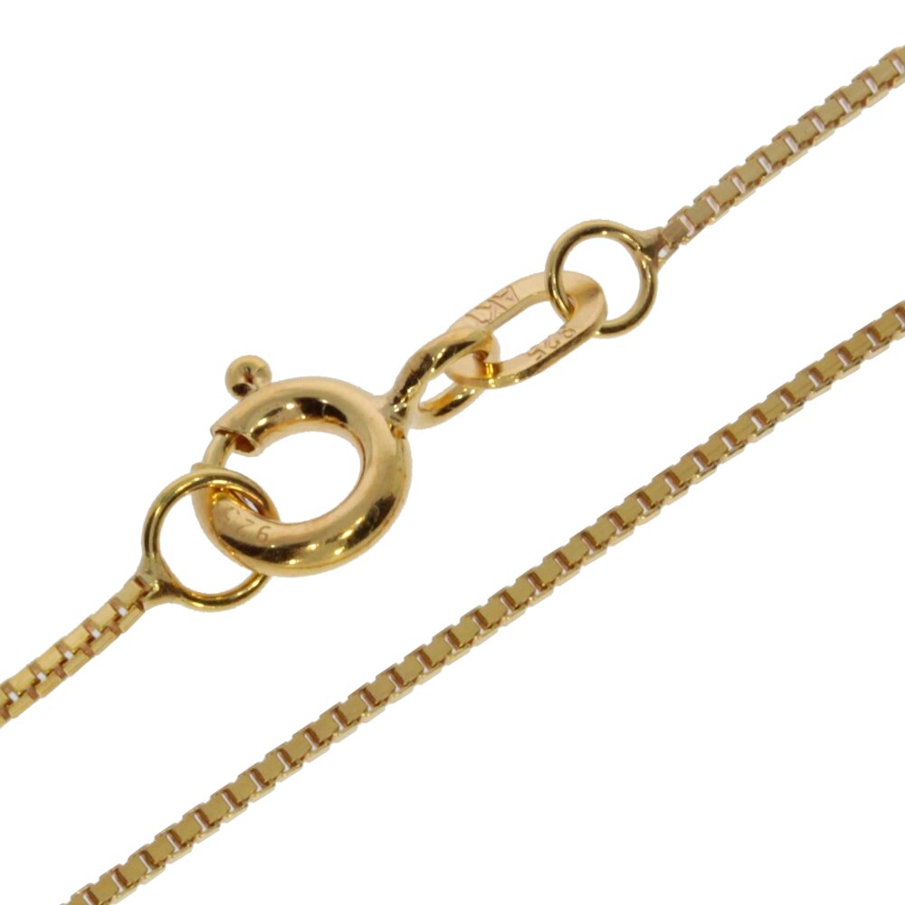 Necklace venetian box diamond cut 925/- gold-plated 