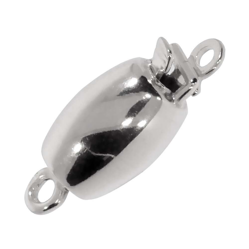 Barrel-shaped jewelry clasp 925/- 