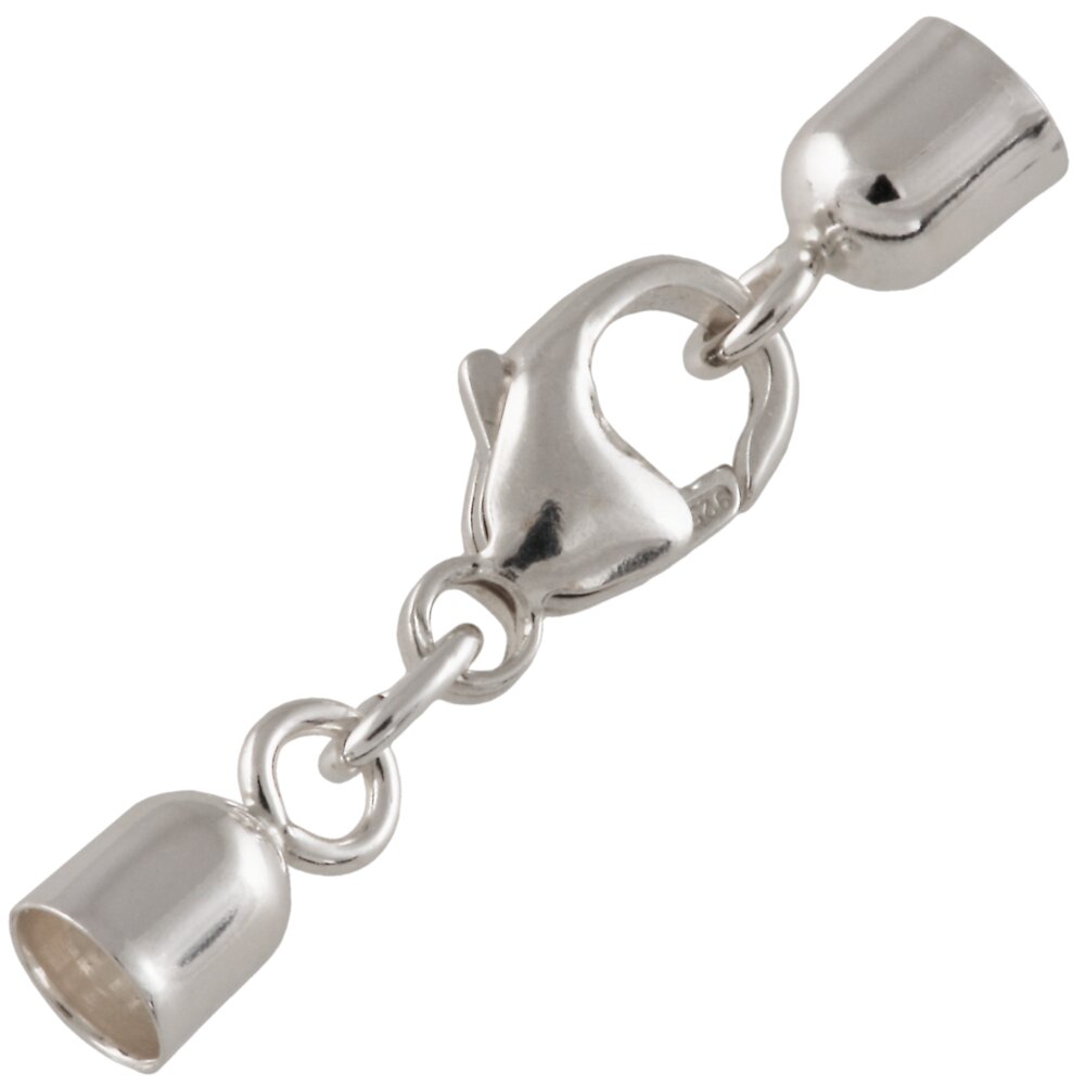 Karbinhake med ändkapslar 925/- 