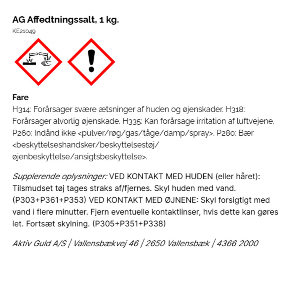 Affedtningssalt 