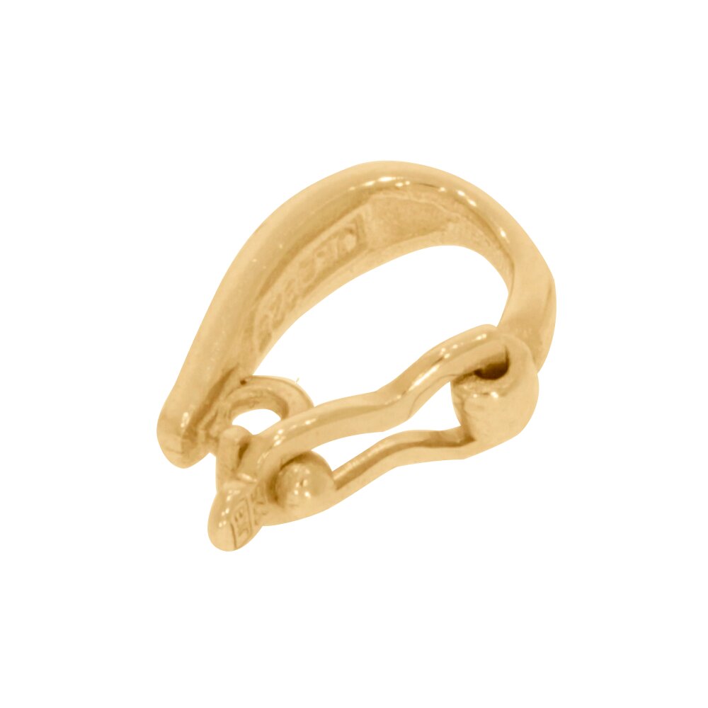 Pendant part with an inner jump ring 925/- gold-plated 