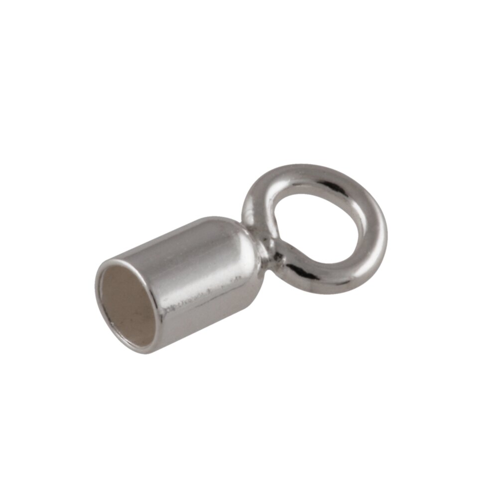 End cap with jump ring 925/- 