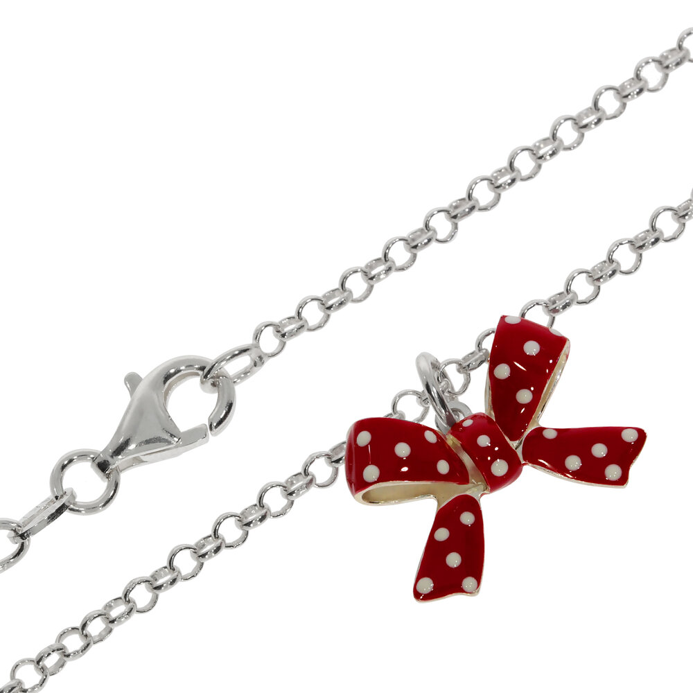 Collier med sløjfevedhæng 925/-  