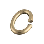 Oval jump ring 925/- gold-plated