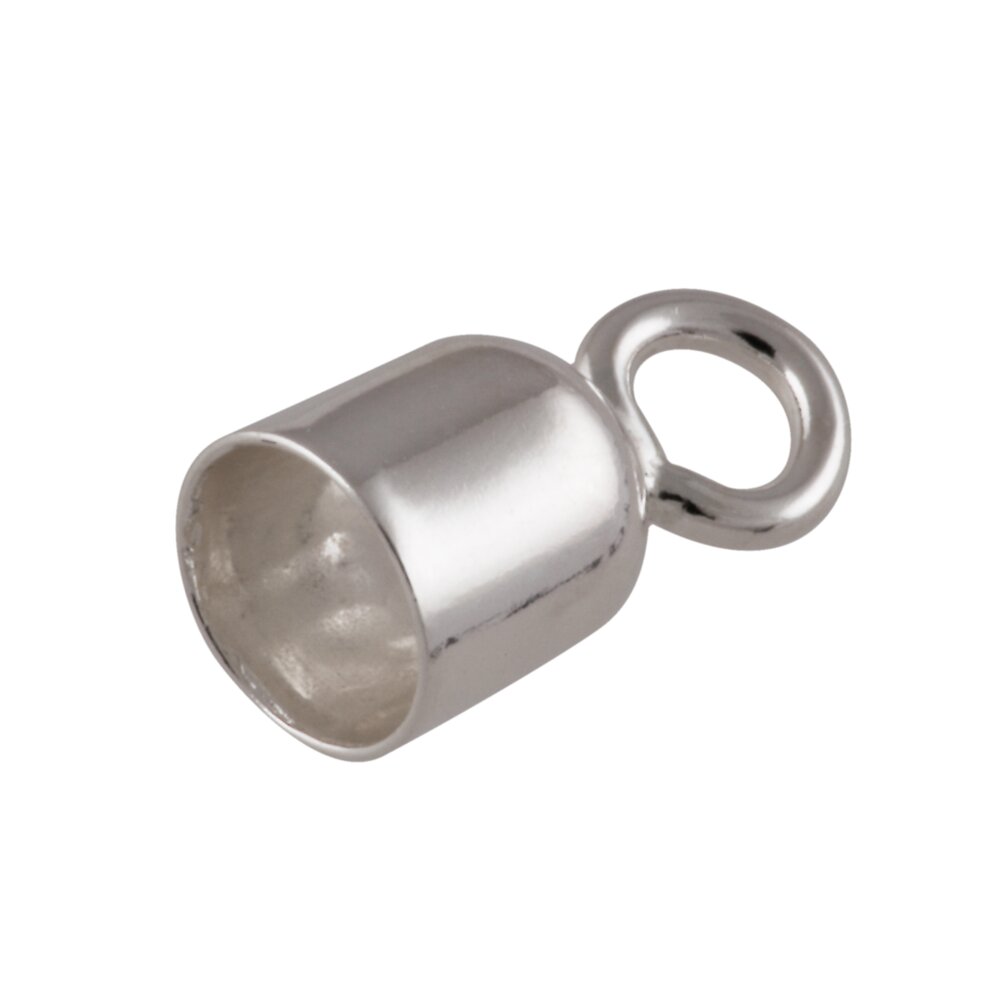 End cap with jump ring 925/- 