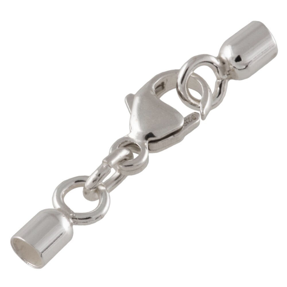 Swivel clasp with end caps 925/- 