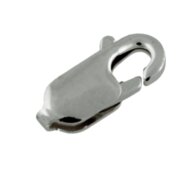 Oval carabine trigger clasp 585/- white gold
