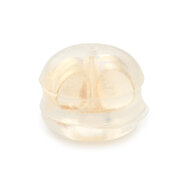 Ear nut, silicone 750/- yellow gold