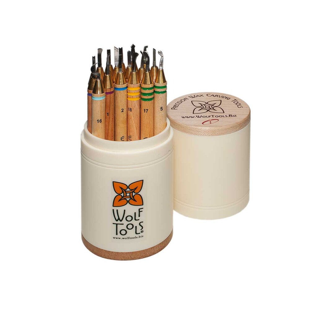 Wax carvers set, Wolf