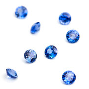 Blå safir, brillantslib ceylon, Ø 4,00 mm