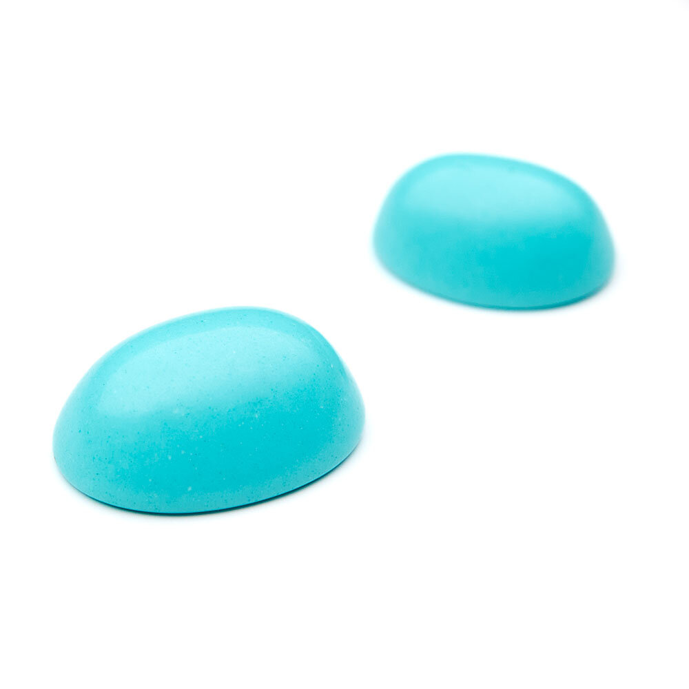 Turkos, oval cabochon 