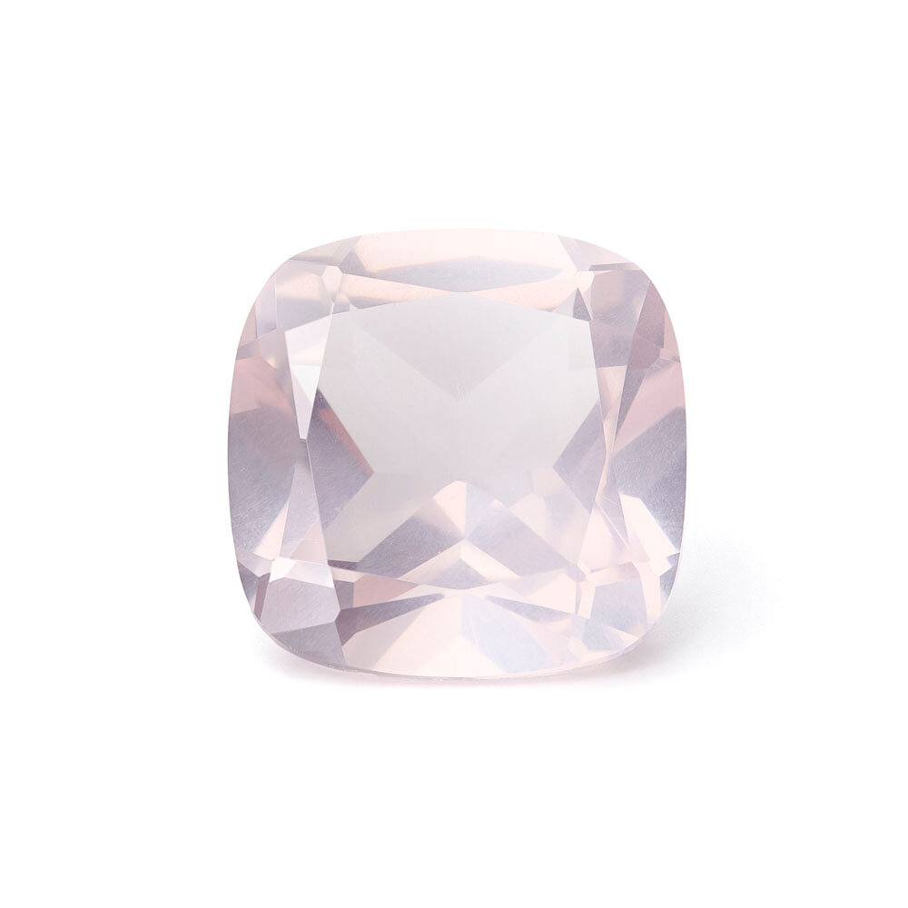 Rose Quartz, cushion, 10.00 x 10.00 mm