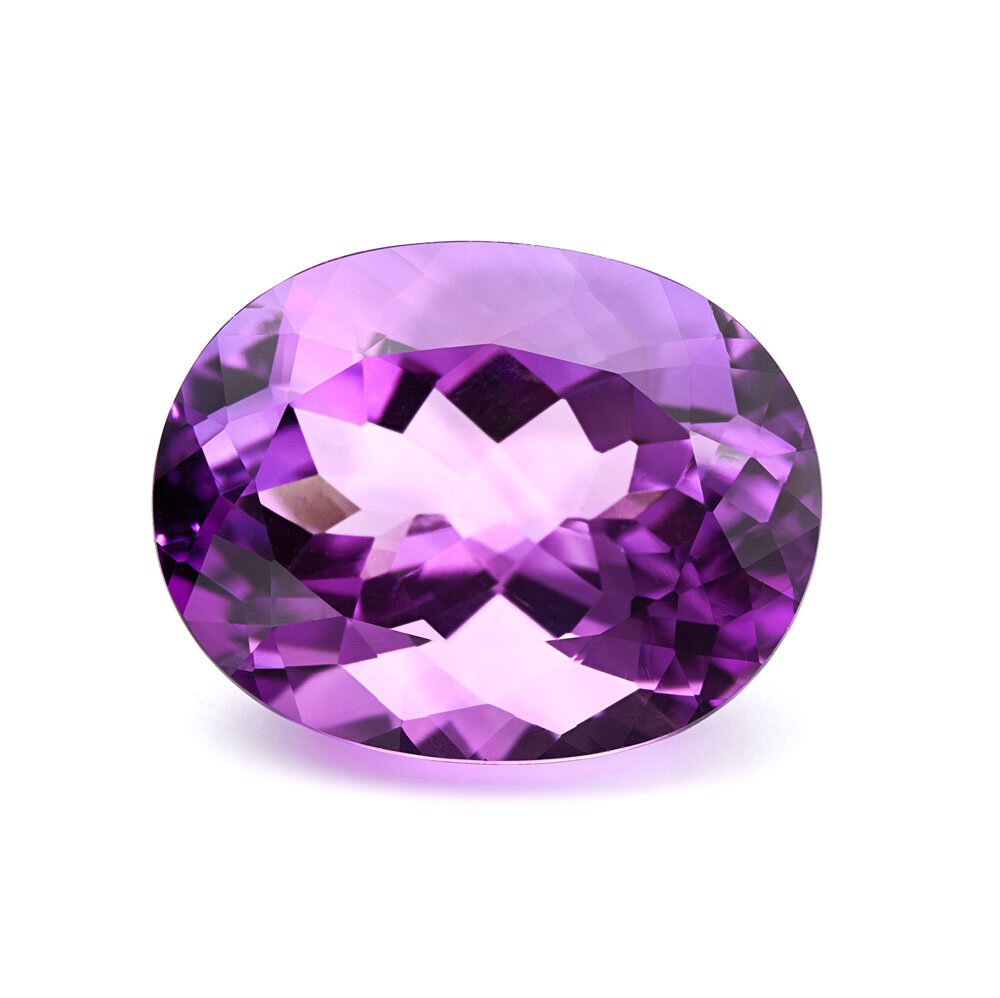 Amethyst, oval facet 23.00 x 18.00 mm