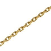 Trace diamond cut, 8-sides 750/- yellow gold