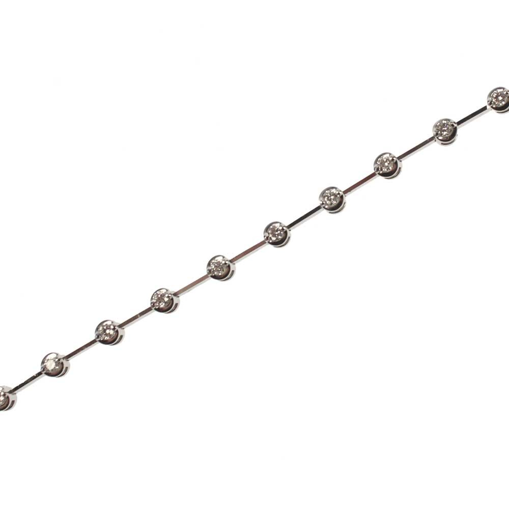 Bracelet with 22 brilliants 750/- white gold