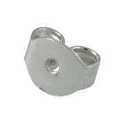 Light ear nut 750/- white gold