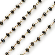 Black treated diamond necklace, 42.21 carat