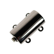 Klassisk blank smykkelås 925/-, 2 rækker