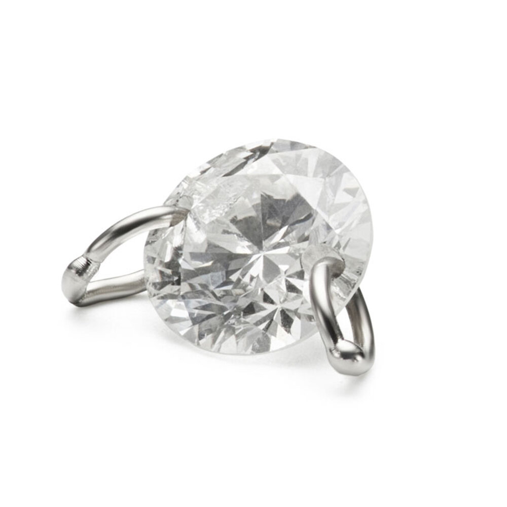 Briljant med hoops 0,10 ct 