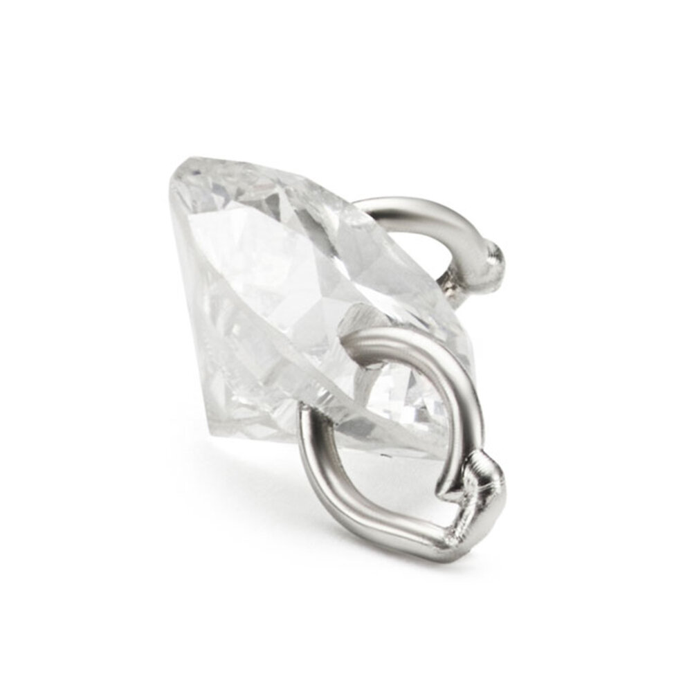 Briljant med hoops 0,10 ct 