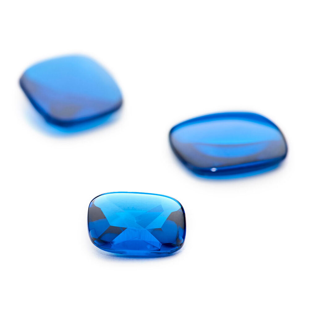 Synthetic blue spinel, antique BT 